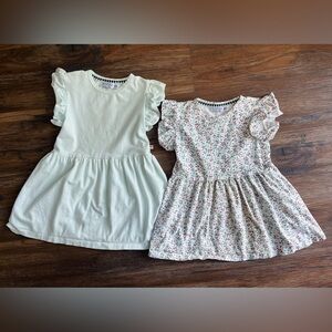 Dress Duo in Light Mint Green and Floral, Size 4